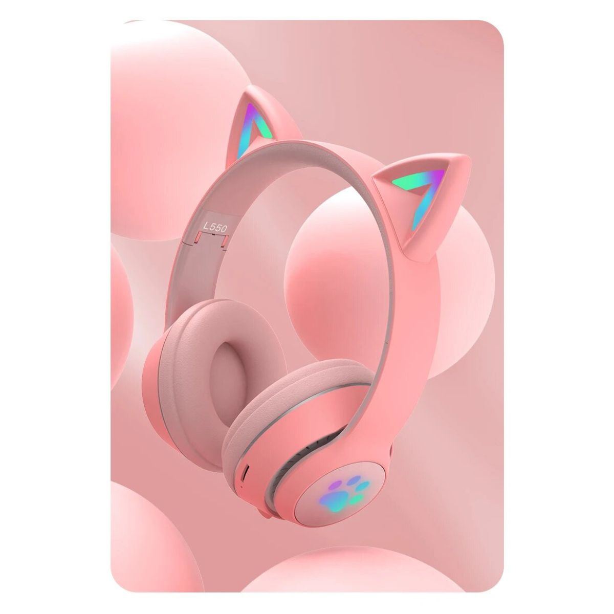 Audífonos Bluetooth de gatito para Niñ@s